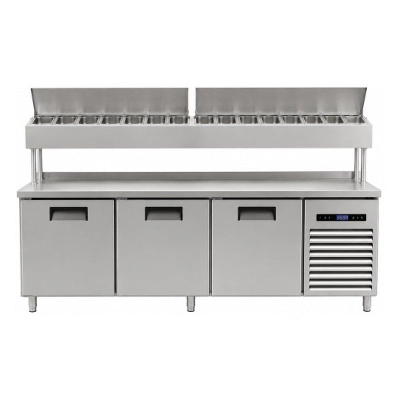 Şenox SBB-3N70-E Yükseltilmiş Make-Up Buzdolabı, Üç Kapılı, 186,5*70*142 cm