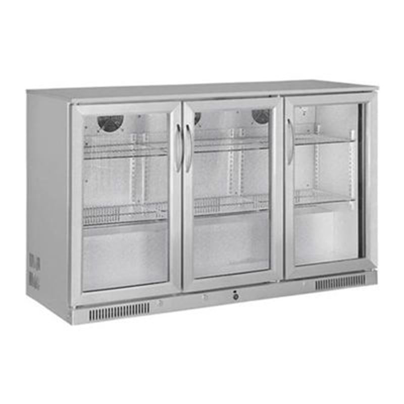 Şenox SBCS-350 Bar Tipi Şişe Soğutucu Dolap, 2 Sürgü Kapılı, 338 Litre, Krom