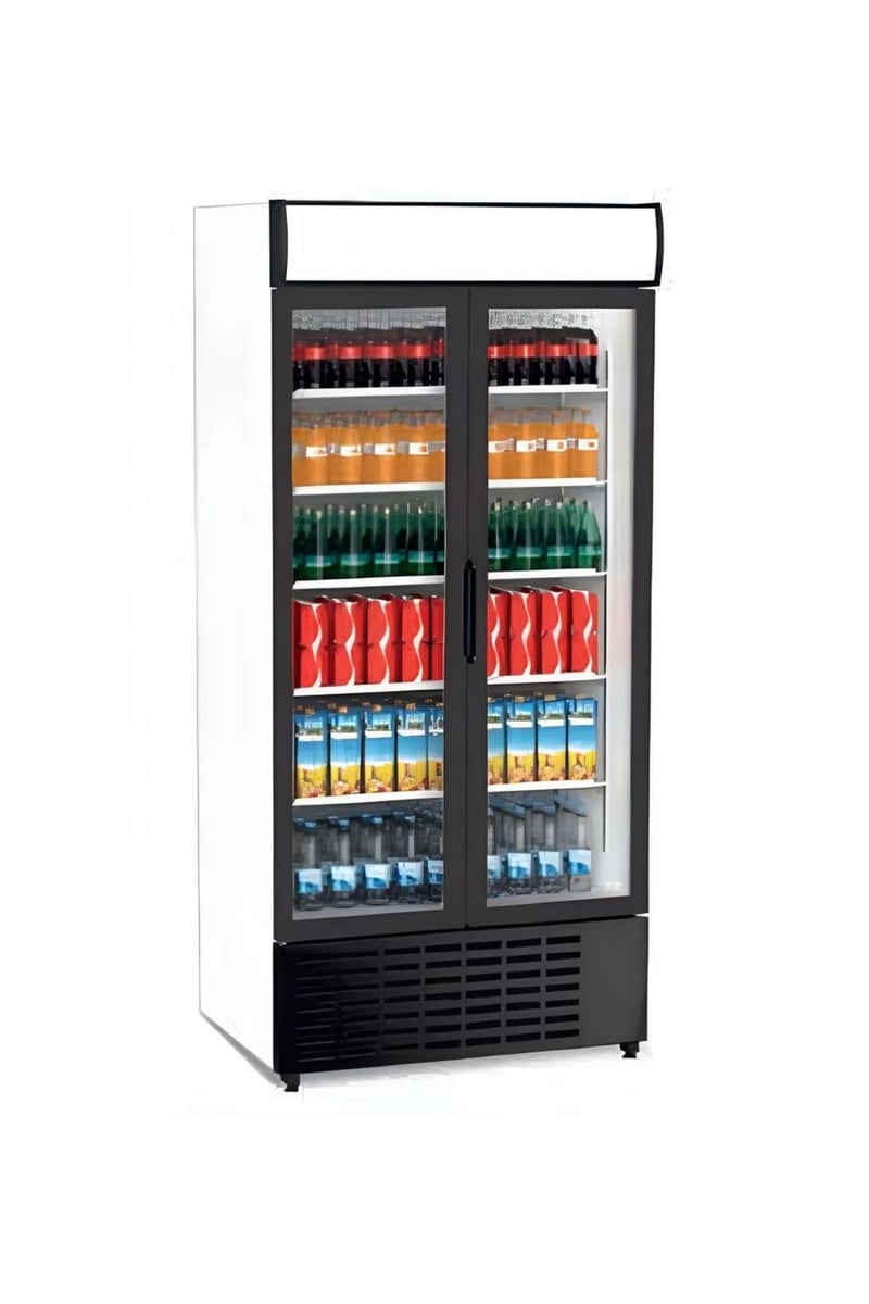 Senox SDS-1010 DC Kanopili Çarpma Kapı, Dik Tip Şişe Soğutucu Dolap, 2 Kapılı, 943/816 Litre, Beyaz