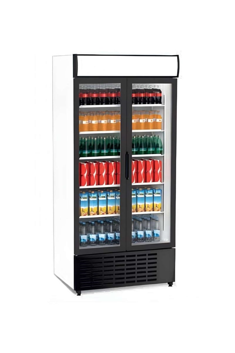 Senox SDS-1010 SC Kanopili Sürgülü Kapı, Dik Tip Şişe Soğutucu Dolap, 2 Kapılı, 943/816 Litre, Beyaz