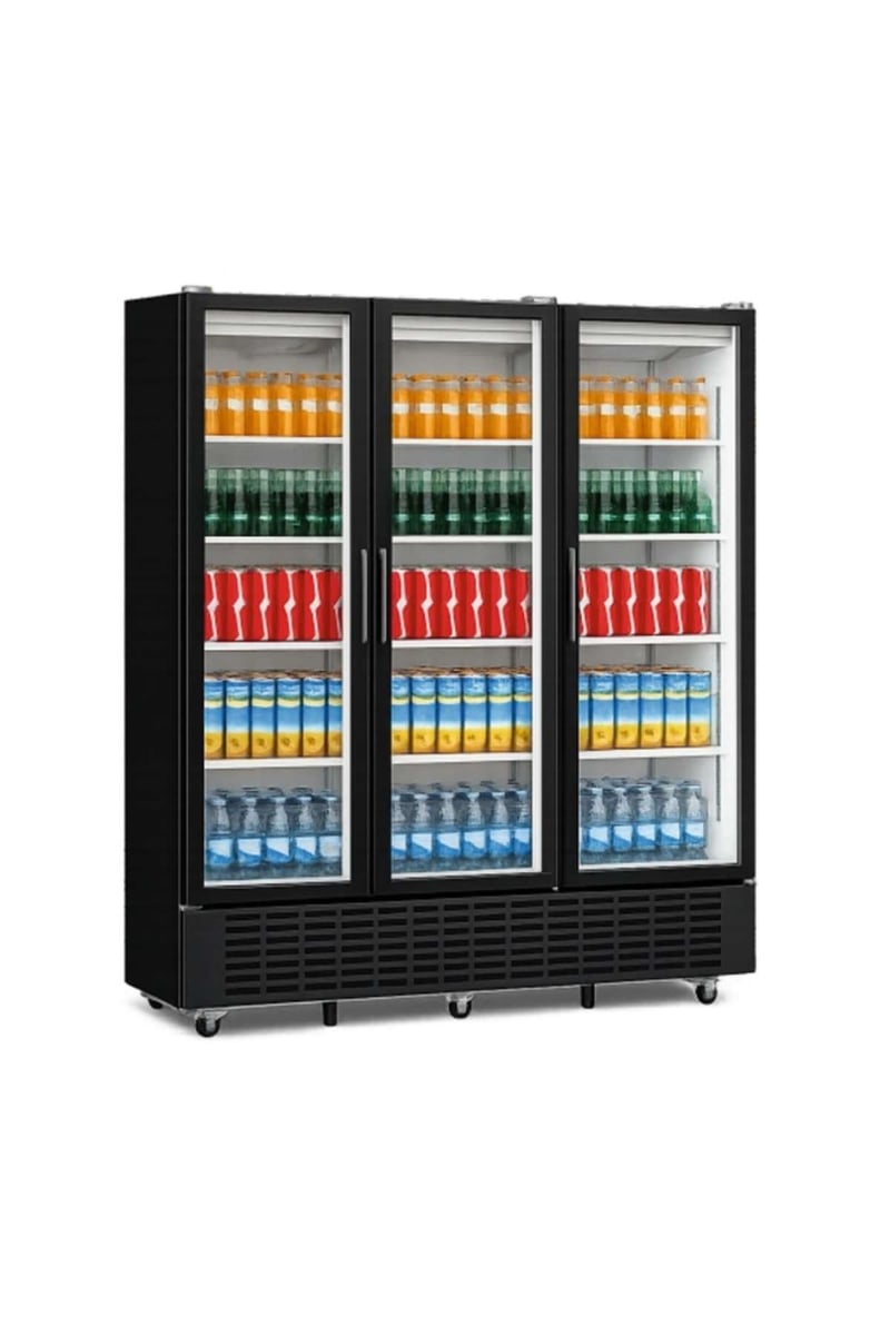 Senox SDS-1510 DC 3 YF Üç Kapılı Dik Tip Şişe Soğutucu Dolap, 1491/1215 Litre