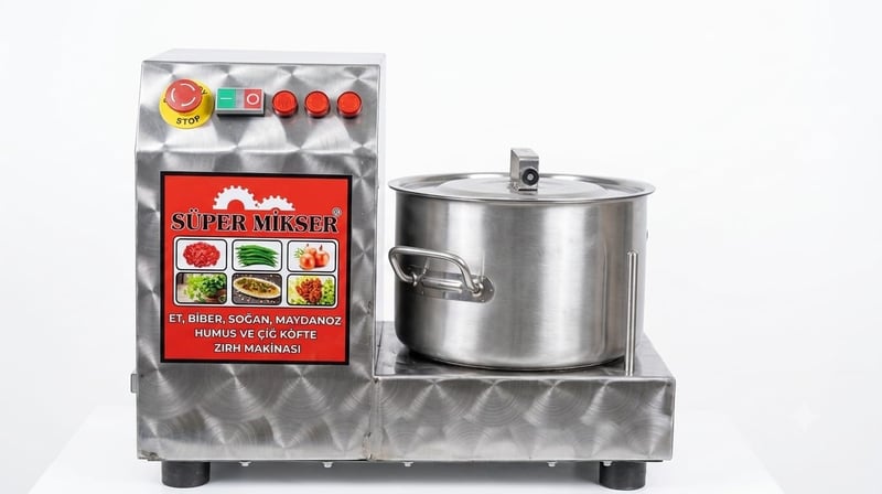 Süper Mikser Set Üstü Kebaplık Et Çekme ve Zırh Makinesi SM 112 SET