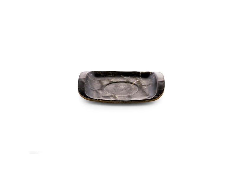 Tria Hibrit Ahşap Rölyefli Çay Tabağı 12*10 cm