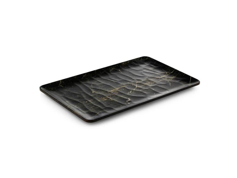 Tria Hibrit Ahşap Rölyefli Dikdörtgen Tabak 16*40 cm