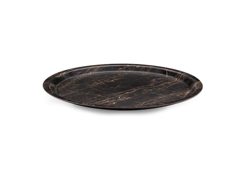 Tria Kraft Oval Tepsi Sade Parlak Yüzey 38 cm
