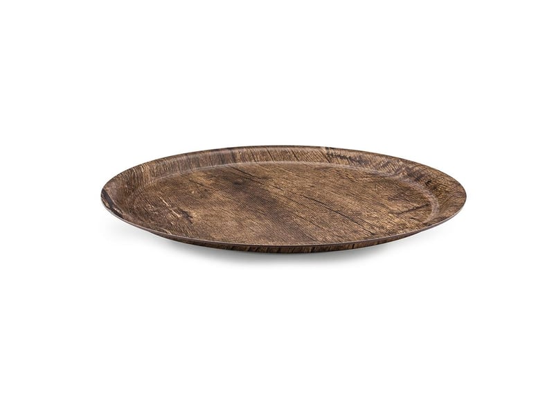 Tria Kraft Yuvarlak Tepsi Sade Mat Yüzey 33 cm