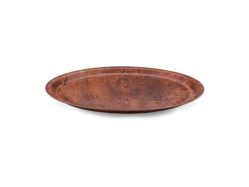 Tria Kraft Yuvarlak Tepsi Sade Parlak Yüzey 33 cm