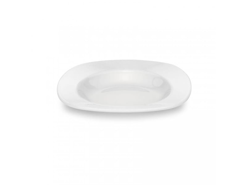 Tria Porelin Kare Seri Çukur Yemek Tabağı 20 cm