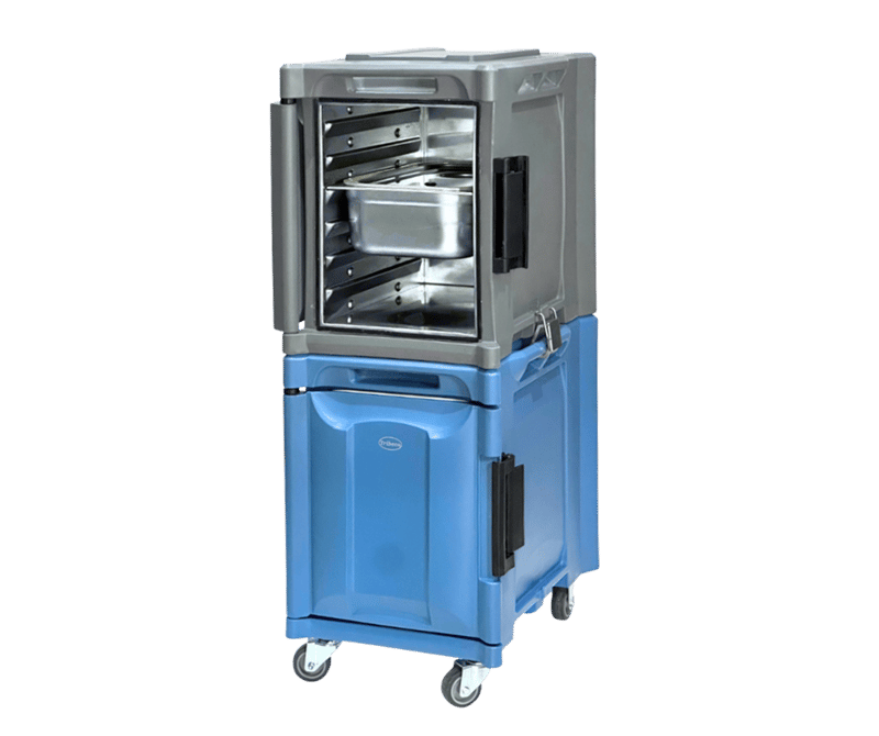 Tribeca Thermobox DUO, ÇİFT, GN1/1 YENİ TEKERLEKLİ Paslanmaz iç kaplamalı, 475x670x635 mm