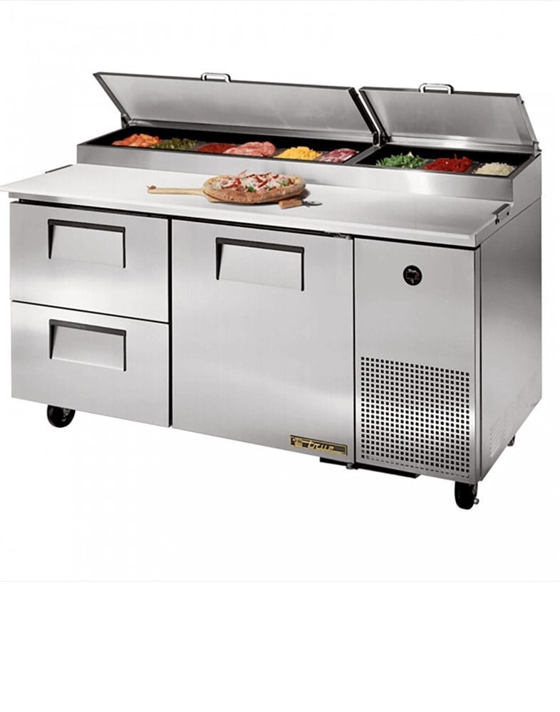 True Pizza Hazırlama Tezgahı, 9 Küvet, 4 Çekmeceli, 171x85x106 cm, TPP-AT-67D-4 HC