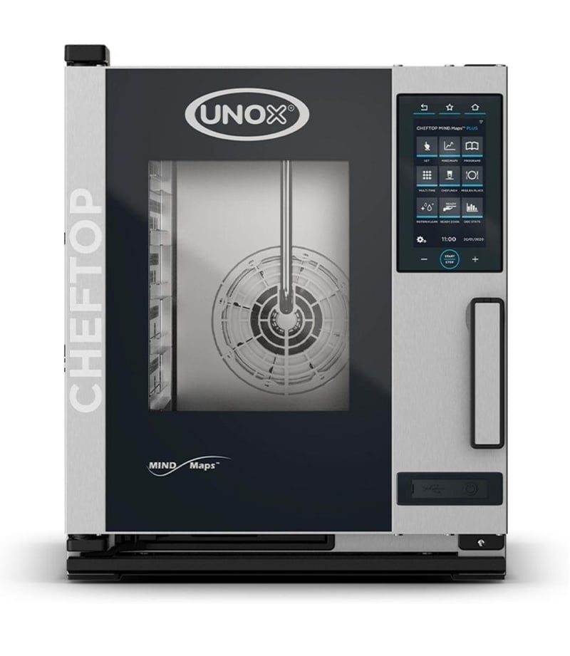 Unox Cheftop Compact Plus Combi Fırın, 5 GN 1/1 Kapasiteli, Elektrikli, XECC-0513-EPRM