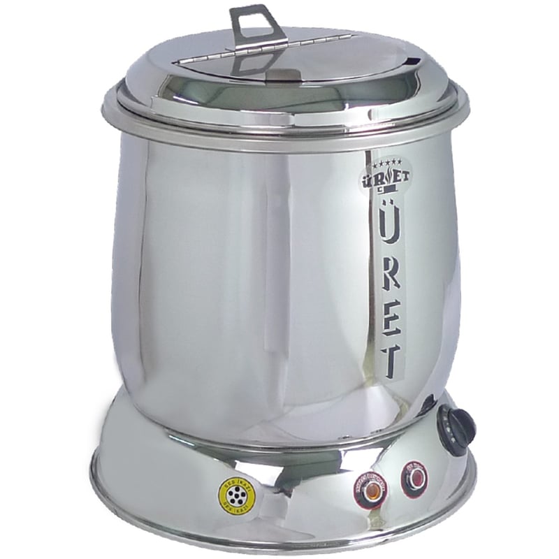 Üret 15 Litre, Parlak Çorba Isıtıcısı, Elektrikli