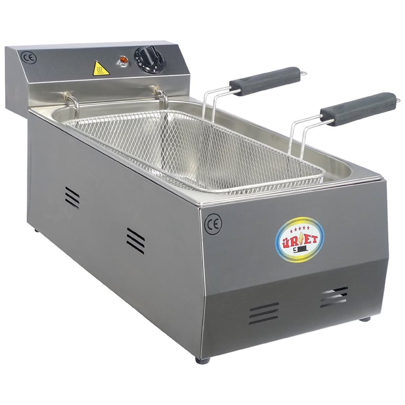 Üret 15 Litre Set Üstü Fritöz, Elektrikli