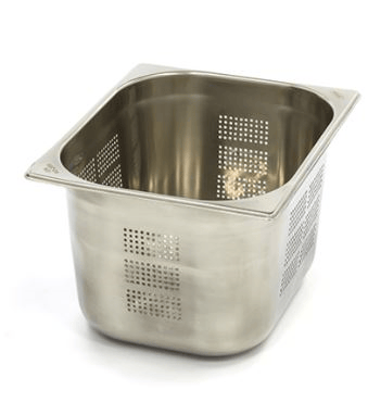 Üret Delikli Gastronom Küvet, Gn 1/2-20 cm, 32*26 cm, 12,5 Lt.