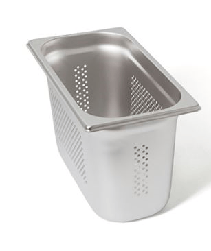 Üret Delikli Gastronom Küvet, Gn 1/3-20 cm, 32,5*17,5 cm, 7,8 Lt.