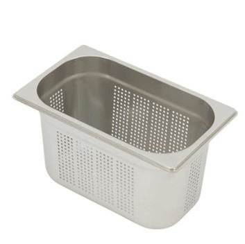 Üret Delikli Gastronom Küvet, Gn 1/4-15 cm, 26,5*16,2 cm, 4 Lt.
