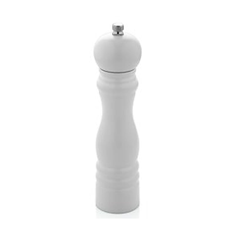 Varan Mutfak Değirmenler Beyaz Renkli Ahşap K.biber Değirmeni (14 Cm) VRAKB-9038