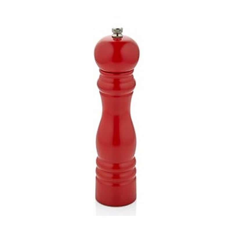 Varan Mutfak Değirmenler Kırmızı Renkli Ahşap K.biber Değirmeni (14 Cm) VRAKB-9036