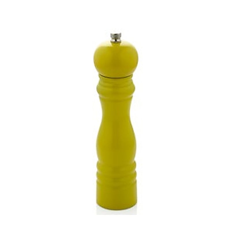 Varan Mutfak Değirmenler Sarı Renkli Ahşap Tuz Değirmeni (14 Cm) VRAT-9006