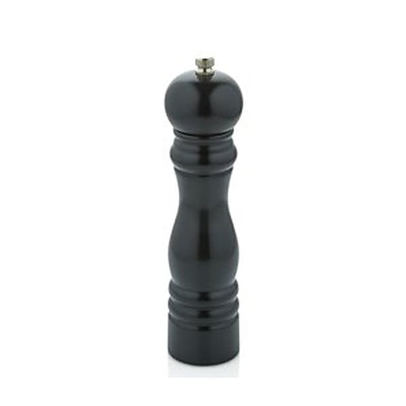 Varan Mutfak Değirmenler Siyah Renkli Ahşap Tuz Değirmeni (14 Cm) VRAT-9012