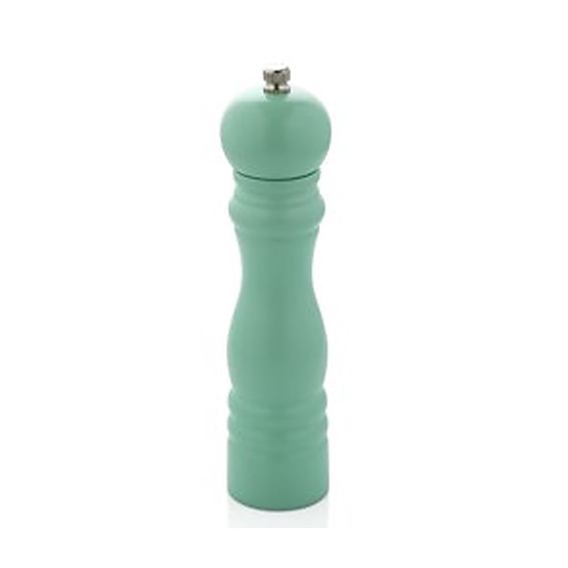 Varan Mutfak Değirmenler Yeşil Renkli Ahşap Tuz Değirmeni (20 Cm) VRAT-9001