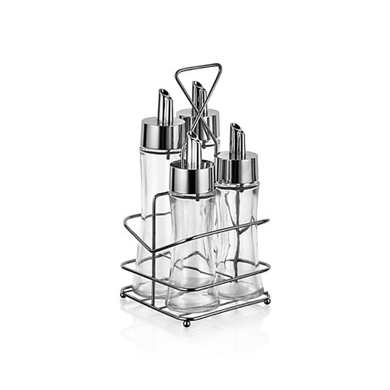 Varan Mutfak Dörtlü Tel Stand Yağlık Sirkelik Set Krom VDYSS-2409