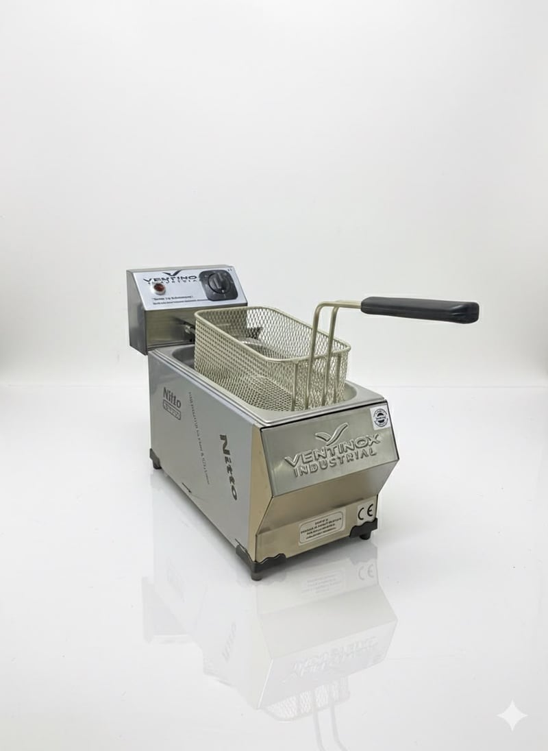 Ventinox Ekonomik Elektrikli Fritöz, 3 Litre, Tek Hazneli, 2500 W
