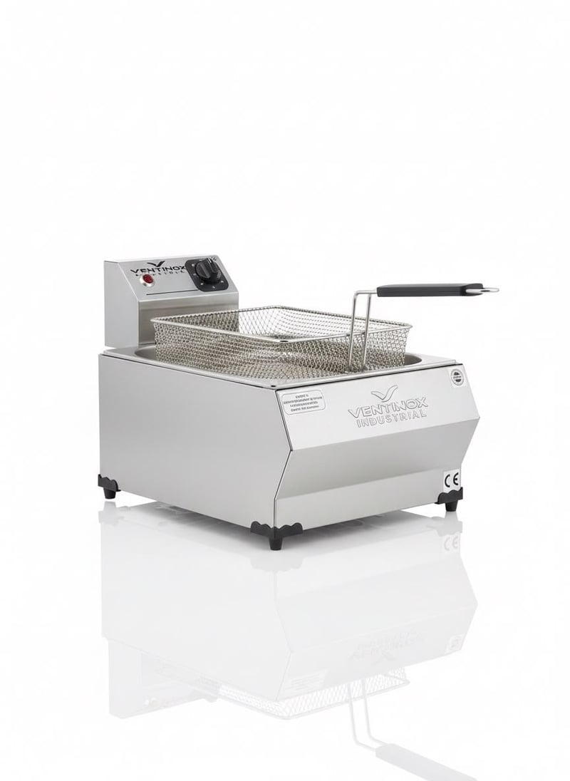 Ventinox Ekonomik Elektrikli Fritöz, 8 Litre, Tek Hazneli, 2750 W