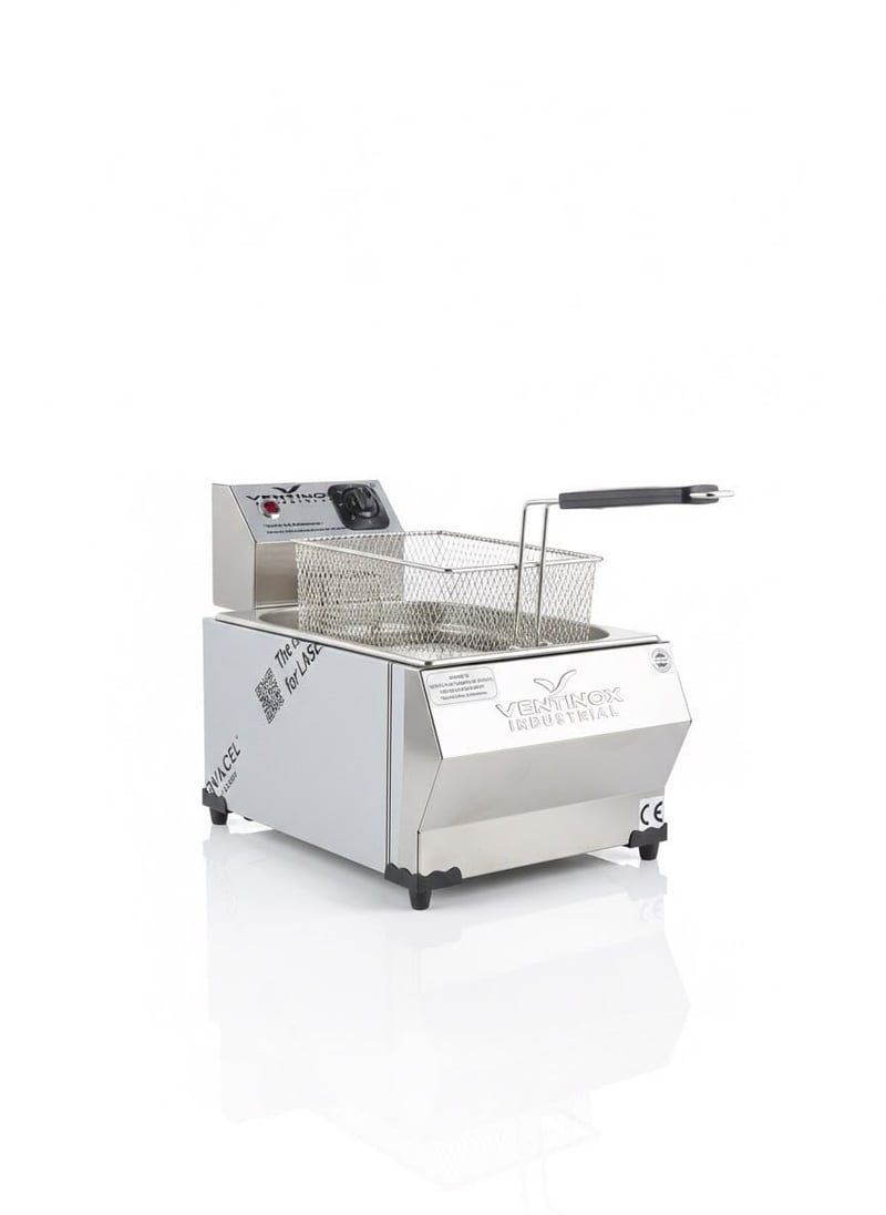 Ventinox Ekonomik Elektrikli Fritöz, 8 Litre, Tek Hazneli, 2750 W
