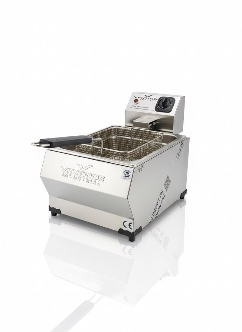 Ventinox Ekonomik Elektrikli Fritöz, 8 Litre, Tek Hazneli, 2750 W