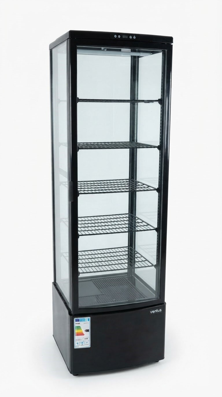 Ventus Dik Tip Bombe Cam Pasta Teşhir Dolabı CL-288-1