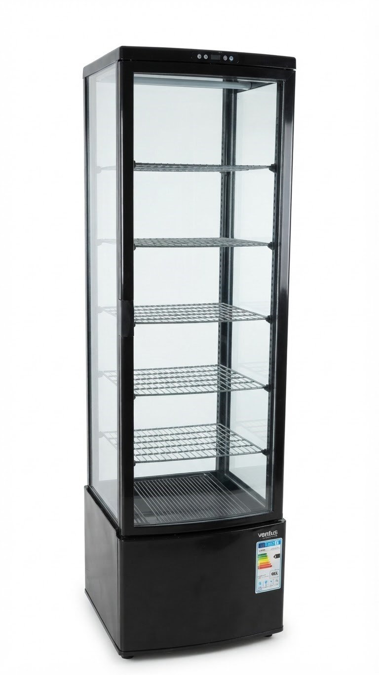 Ventus Dik Tip Bombe Cam Pasta Teşhir Dolabı CL-288-1