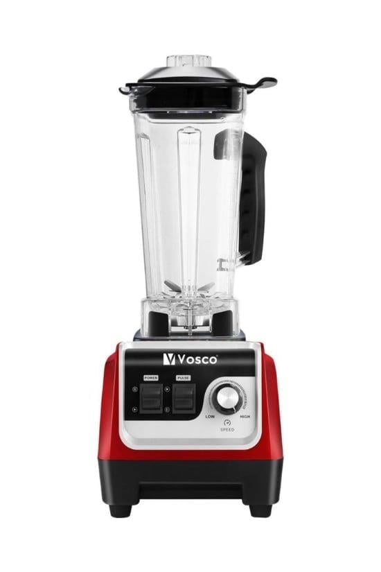 Vosco HS-206 Manuel Buz Kırıcı Bar Blender, 2 L, 2000 W, Kırmızı