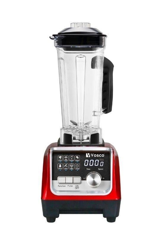 Vosco VHS-206C Pro Dijital Buz Kırıcı Bar Blender, 2 L, 2200 W, Kırmızı