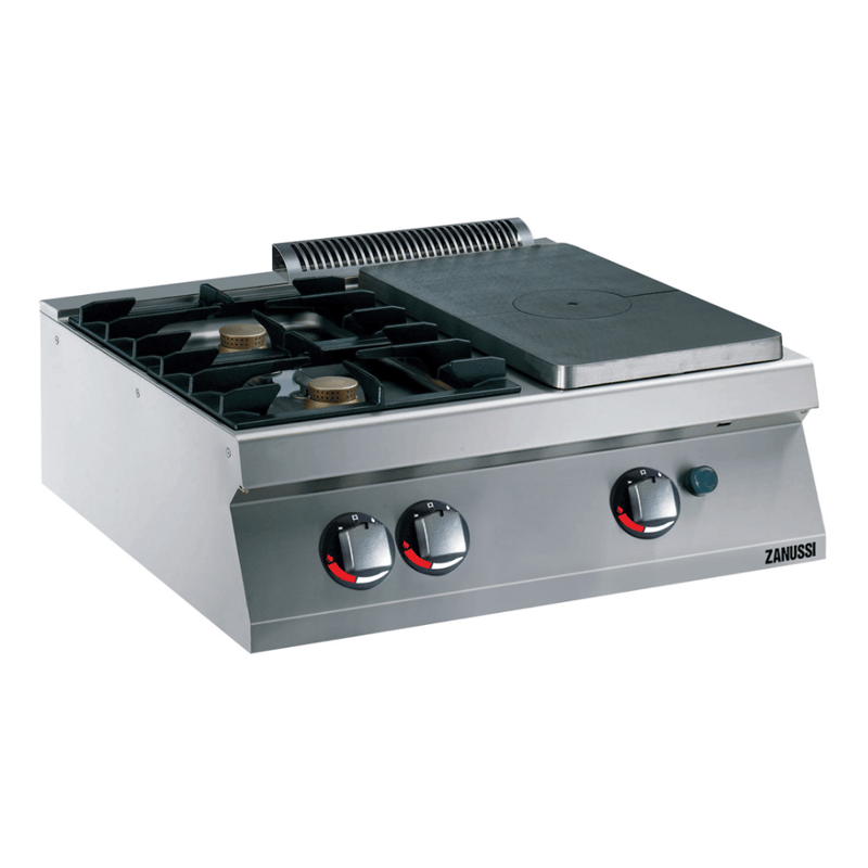 Zanussi 2 Açık Ateşli + 1/2 Kapalı Gazlı Set Üstü Ocak, 1200x700x250 mm, 372011