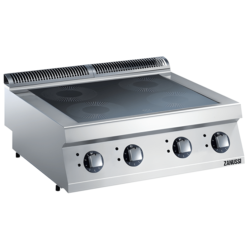 Zanussi 4'lü  Elektrikli Set Üstü İndüksiyonlu Ocak, 20 kW, 800x700x250 mm, 372176