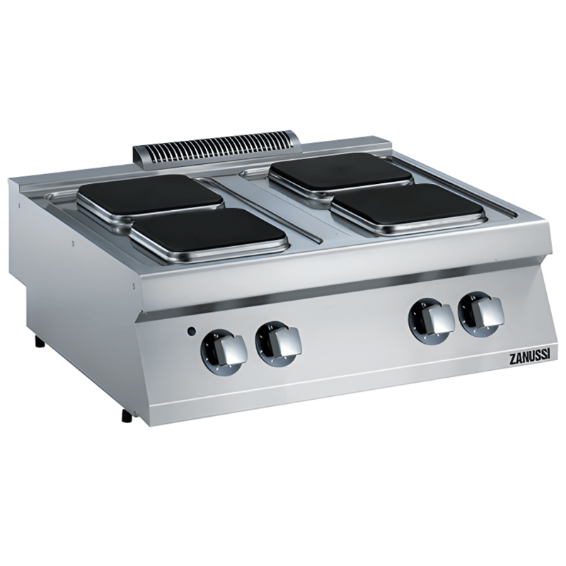 Zanussi 4'lü Kare Pleyt Elektrikli Set Üstü Ocak, 800x700x250 mm, 372017