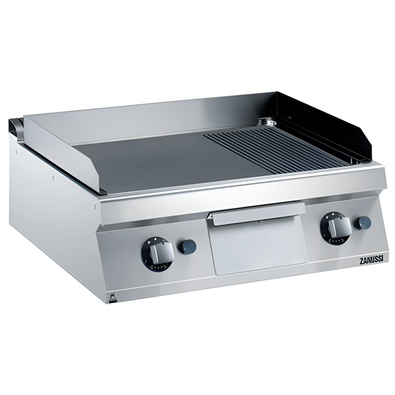Zanussi 80 cm Gazlı Düz + Nevrürlü Krom Kaplama Pleyt Izgara, 800x700x250, 372335