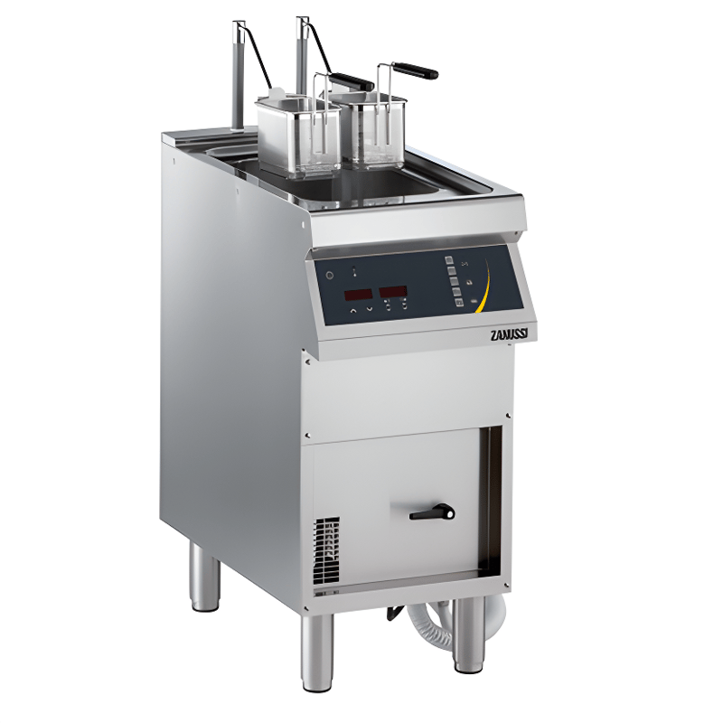 Zanussi Dolaplı 2 Sepetli 20 lt Elektrikli Programlanabilir Makarna Haşlama Makinesi, 400x700x850, 372100
