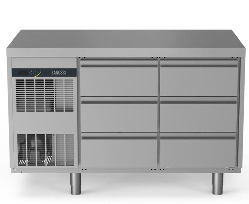 Zanussi Npt Active Hp Serisi Tezgah Tipi Buzdolabı, 6 Çekmeceli, Üstü Düz