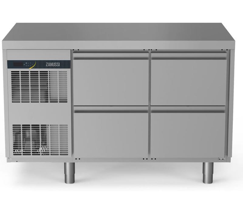 Zanussi Npt Active Hp Serisi Tezgah Tipi Buzdolabı, 4 Çekmeceli, Üstü Düz