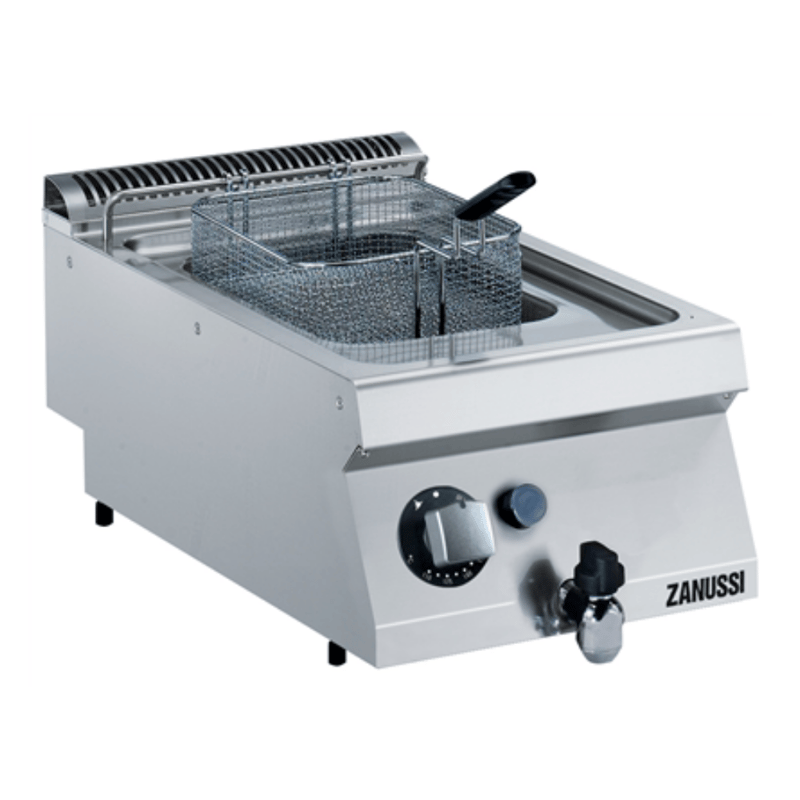Zanussi Tahliye Vanalı Gazlı 7 Litre Endüstriyel Fritöz, 400x700x250, 372066