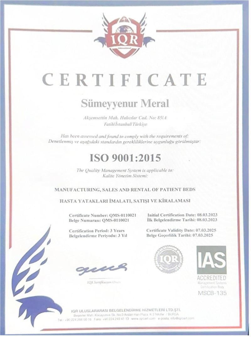 ISO 9001 Belgesi