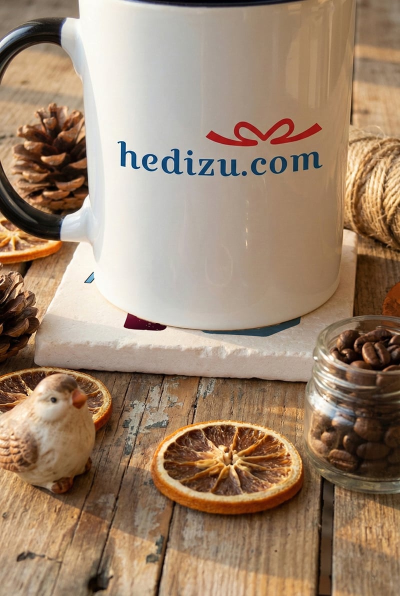 Bordo Mavi Taraftar Kişiye Özel Bardak Altlığı