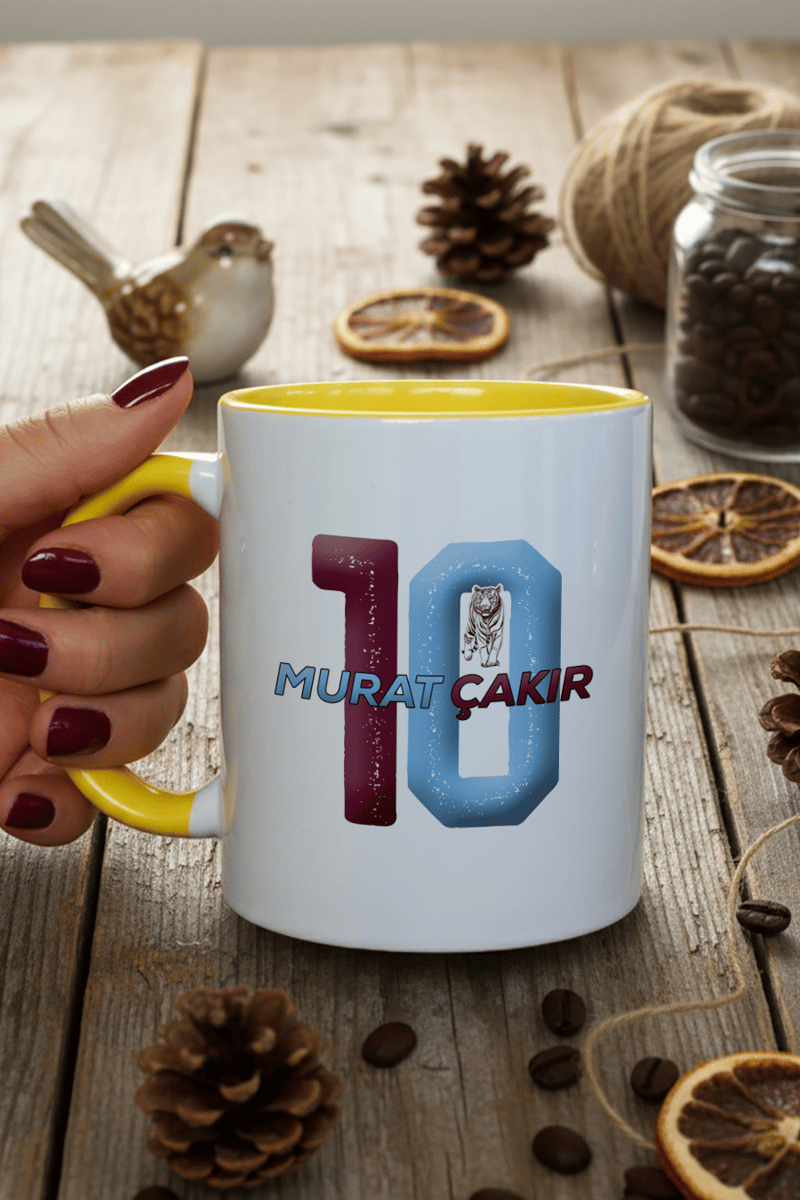Bordo Mavi Taraftar Kişiye Özel Kupa Bardak Standart