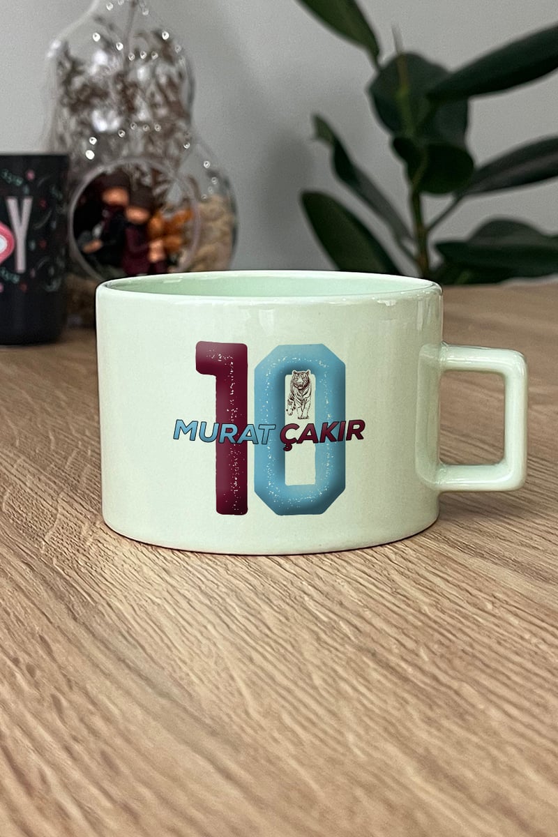 Bordo Mavi Taraftar Kişiye Özel Lüks Pastel Fincan
