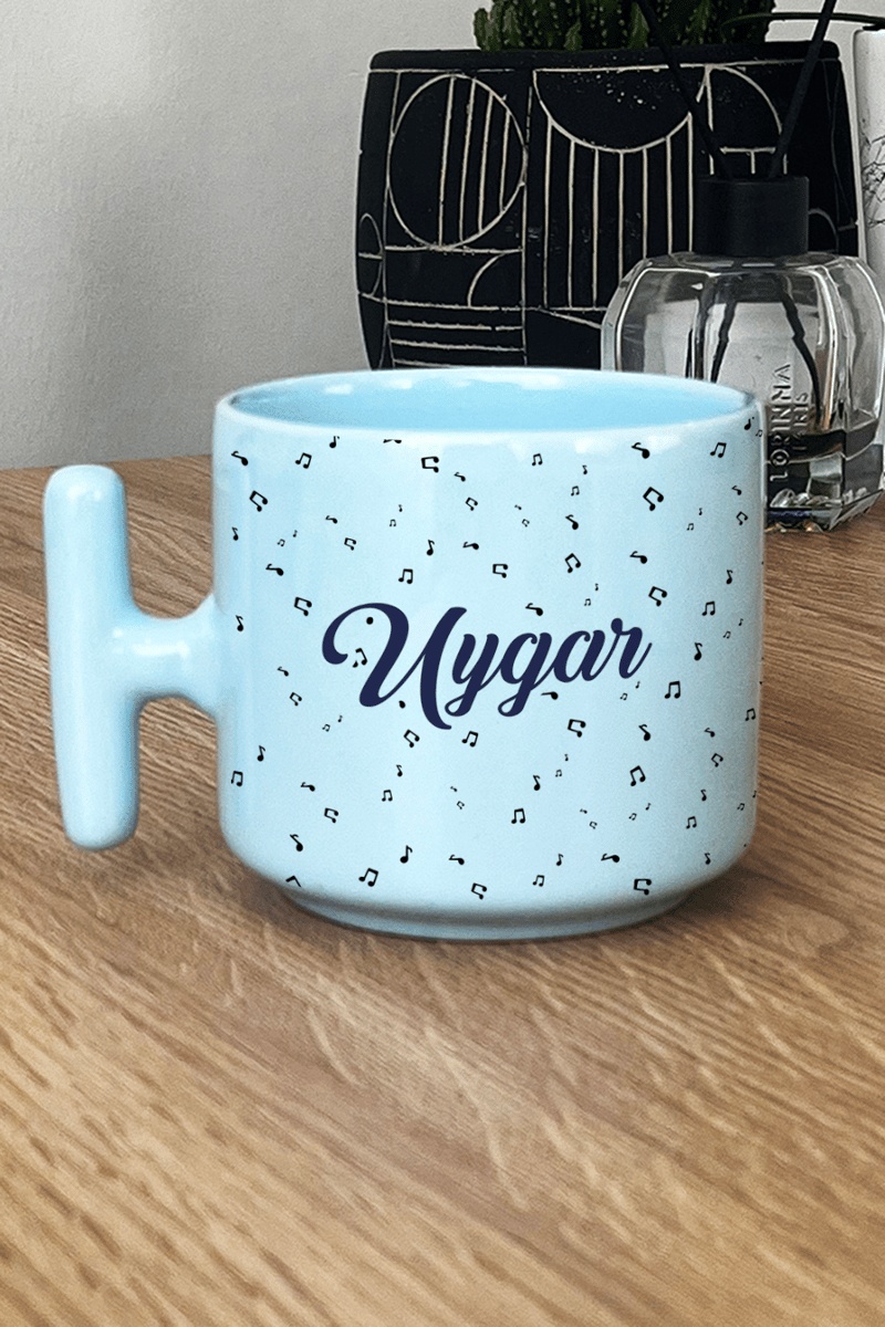 Desen Nota Müzik Hediye Kutusu - Kişiye Özel T Pastel Kupa, Peluş Avokado, Fotoğraf 1 Adet