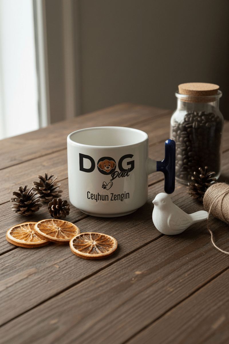 Dog Dad Kişiye Özel T Kupa