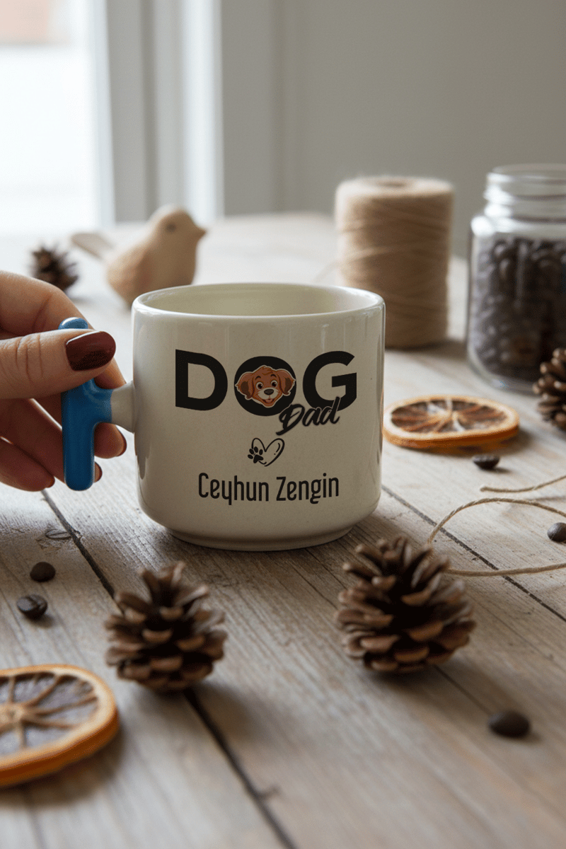 Dog Dad Kişiye Özel T Kupa