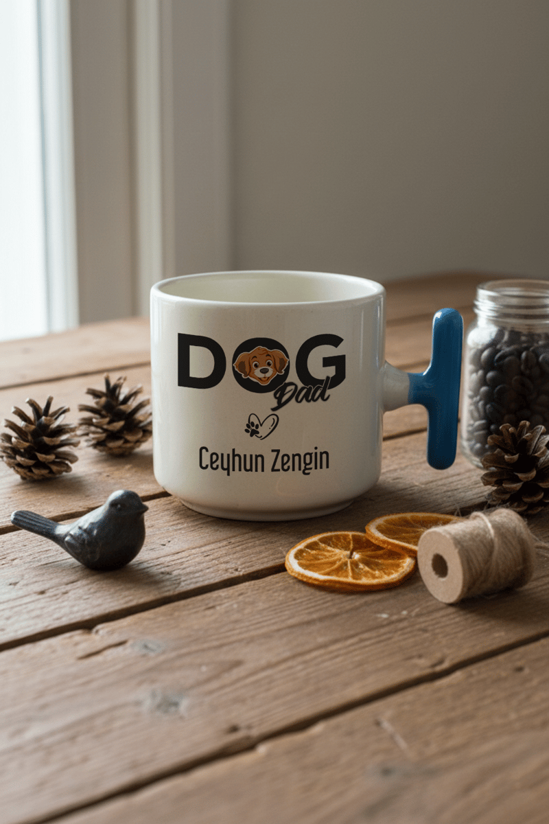 Dog Dad Kişiye Özel T Kupa